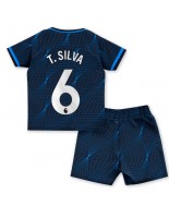 Chelsea Thiago Silva #6 Vieraspaita Lasten 2023-24 Lyhythihainen (+ shortsit)